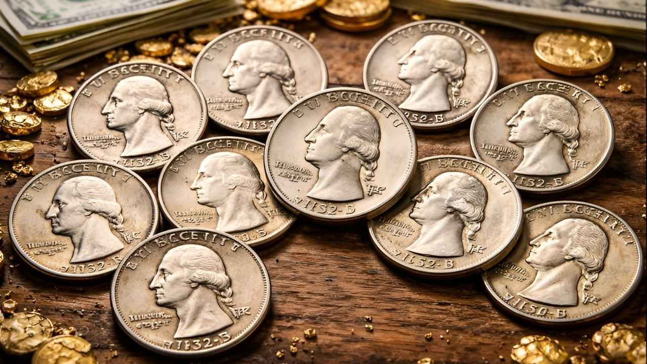 10 Rare Washington Quarters Valued at $80,000: Spotting the Treasures